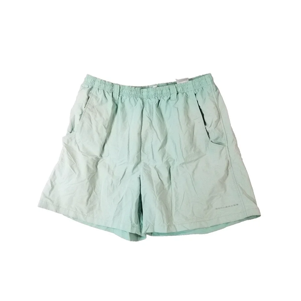 Columbia PFG swim shorts men's large green nylon fishing outdoor adventure